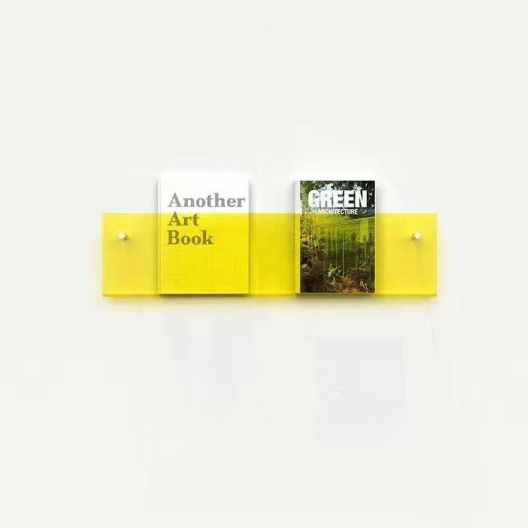 Eco-Friendly Acrylic Magazine Rack – Wall-Mounted Organizer for Magazines – A Stylish and Highly Functional Decor Element.