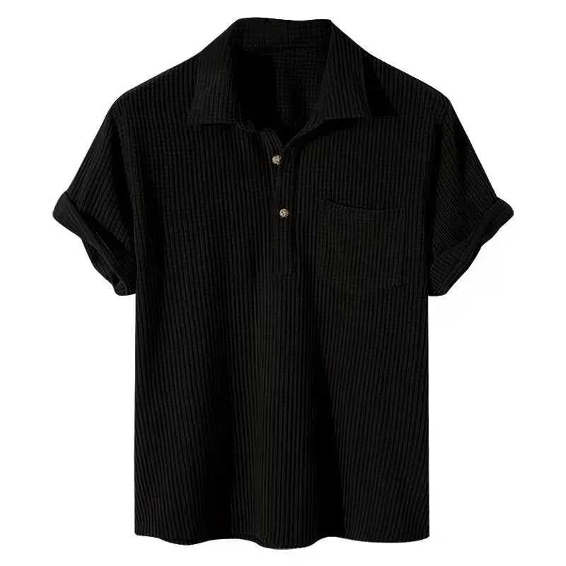 Image of Edison | Men's Short Sleeve Camp Collar Shirt