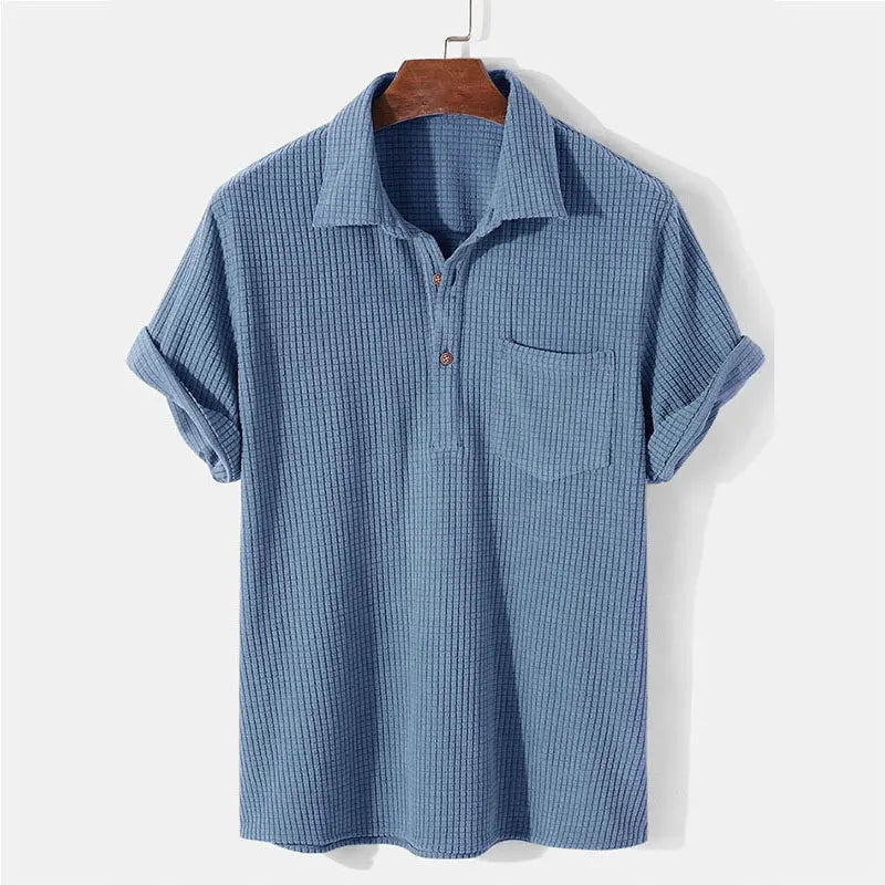 Image of Edison | Men's Short Sleeve Camp Collar Shirt