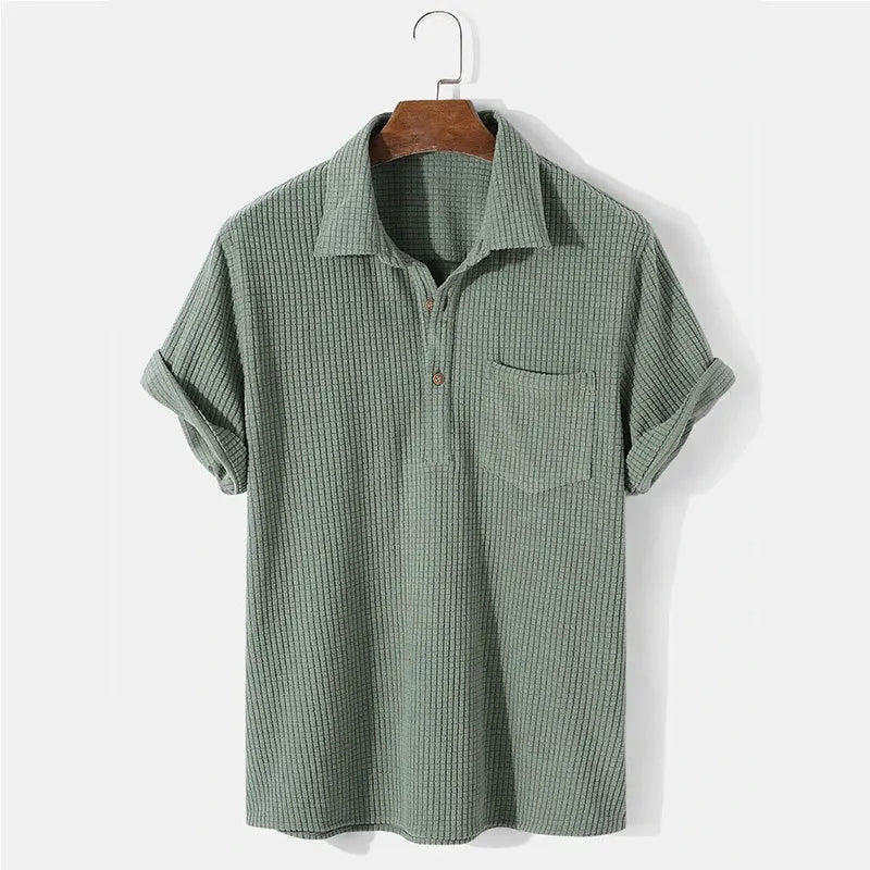 Image of Edison | Men's Short Sleeve Camp Collar Shirt