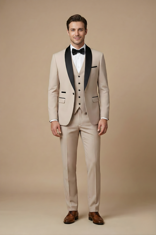 Image of Edison | Men's Slim-Fit Tuxedo Suit