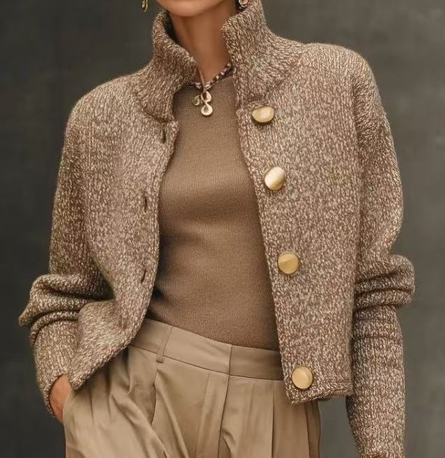 Image of Edith | Women's Cropped Button-Front Jacket