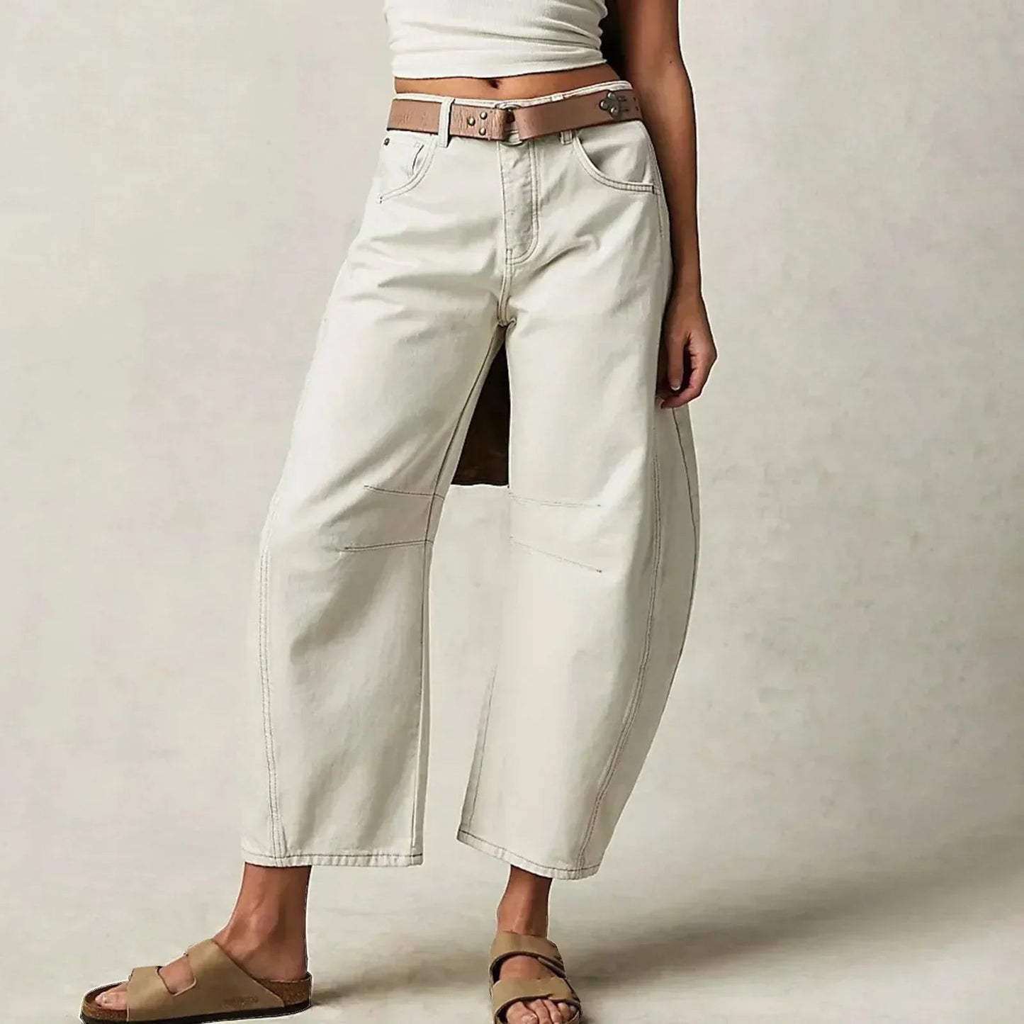 Image of Edith | Women's High-Waisted Wide Leg Pants
