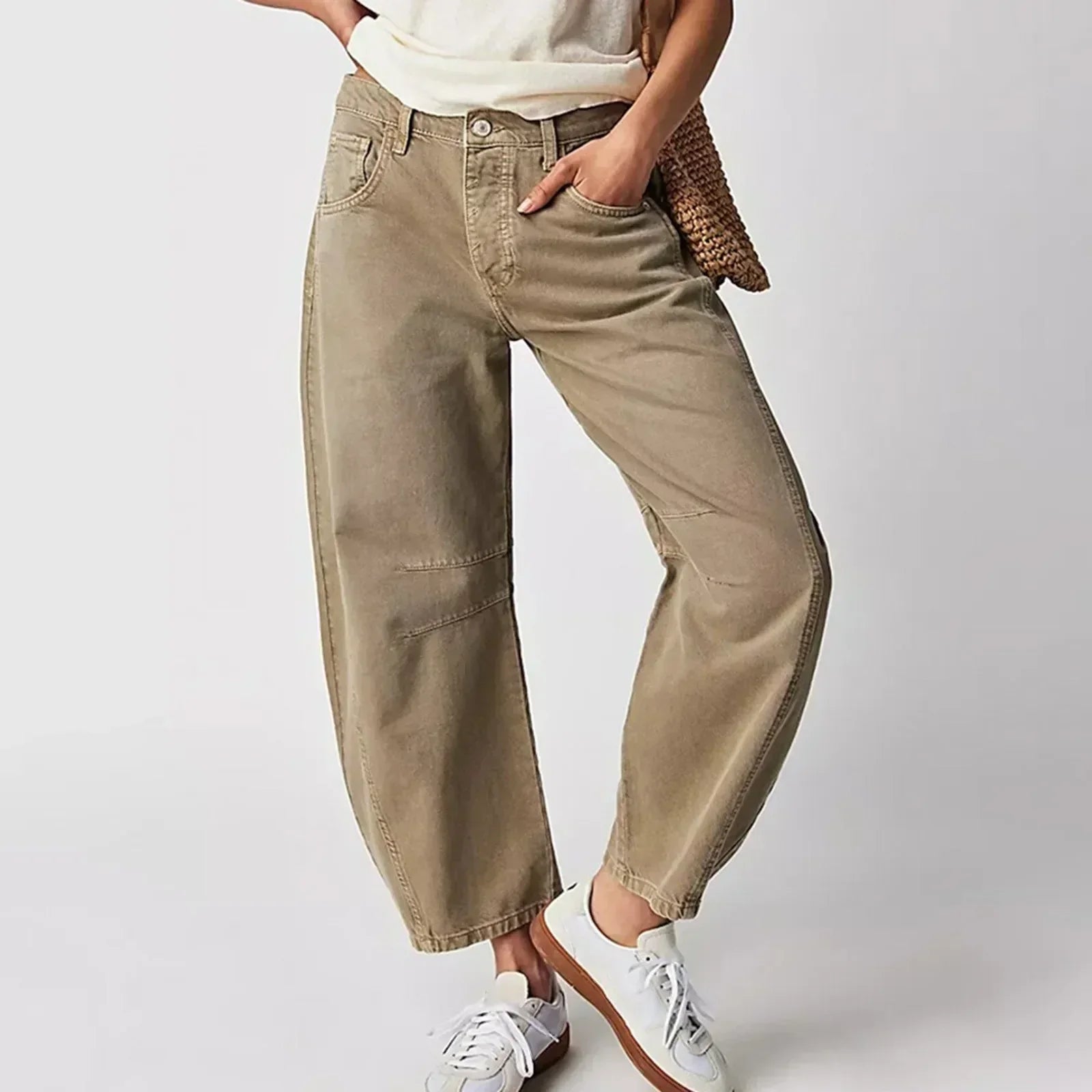 Image of Edith | Women's High-Waisted Wide Leg Pants