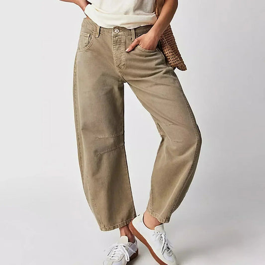 Image of Edith | Women's High-Waisted Wide Leg Pants
