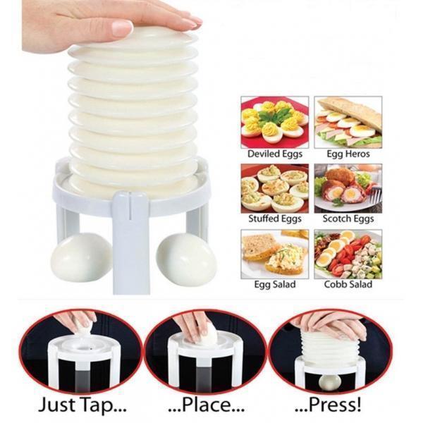 Effortless Hard-Boiled Egg Peeler Tool