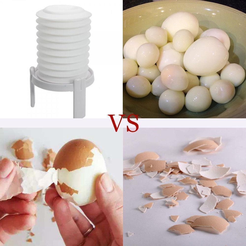 Effortless Hard-Boiled Egg Peeler Tool