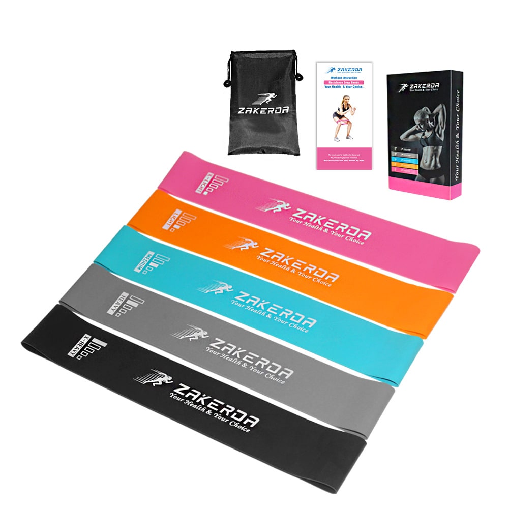 Elastic Workout Resistance Bands with Handles and Loop Design for Exercise Training