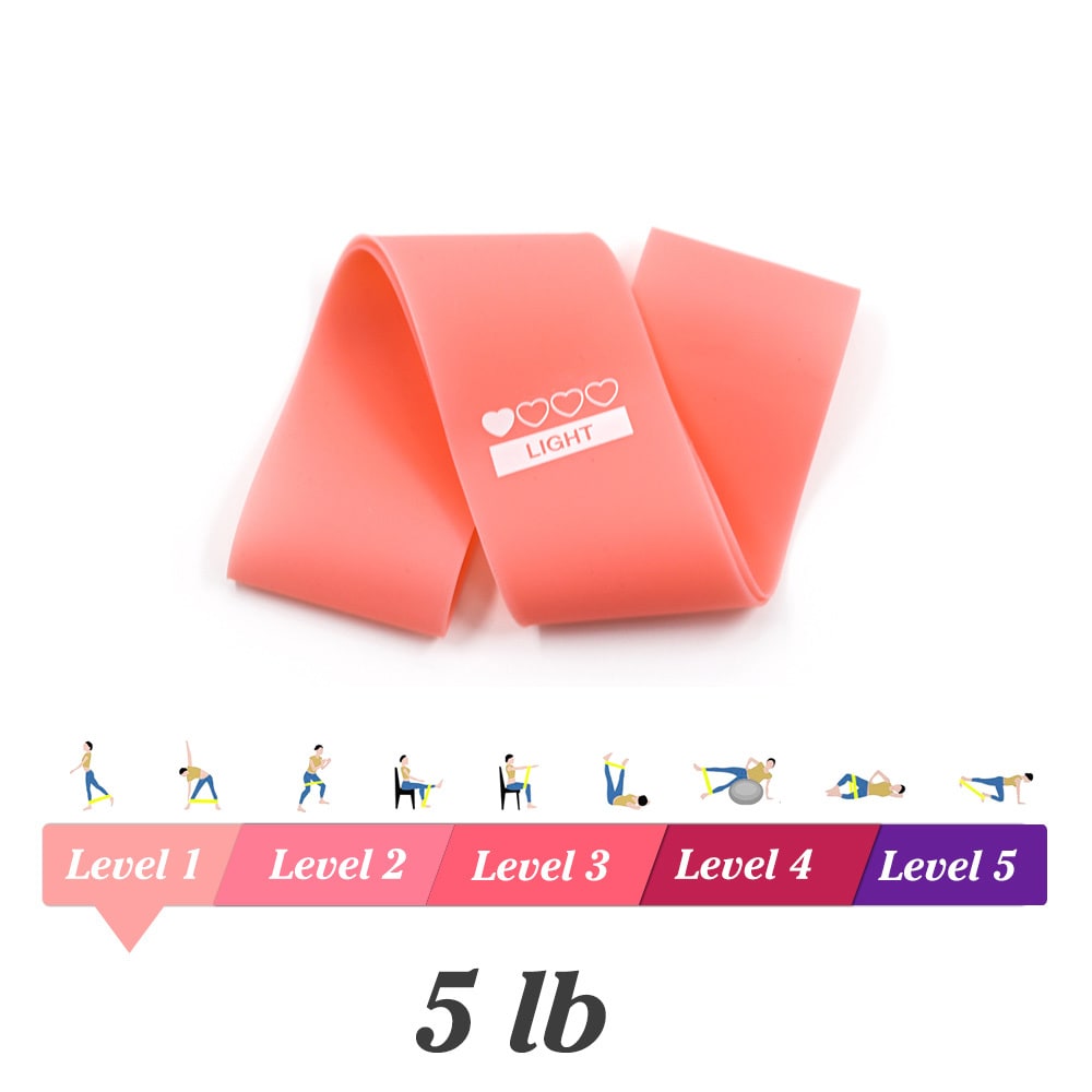 Elastic Workout Resistance Bands with Handles and Loop Design for Exercise Training