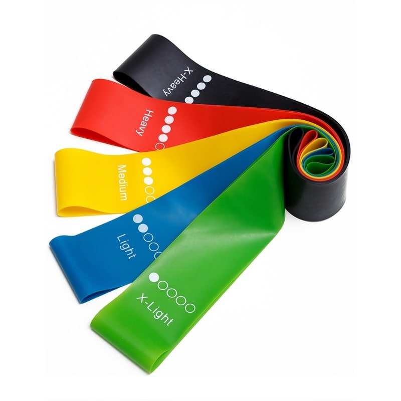 Elastic Workout Resistance Bands with Handles and Loop Design for Exercise Training