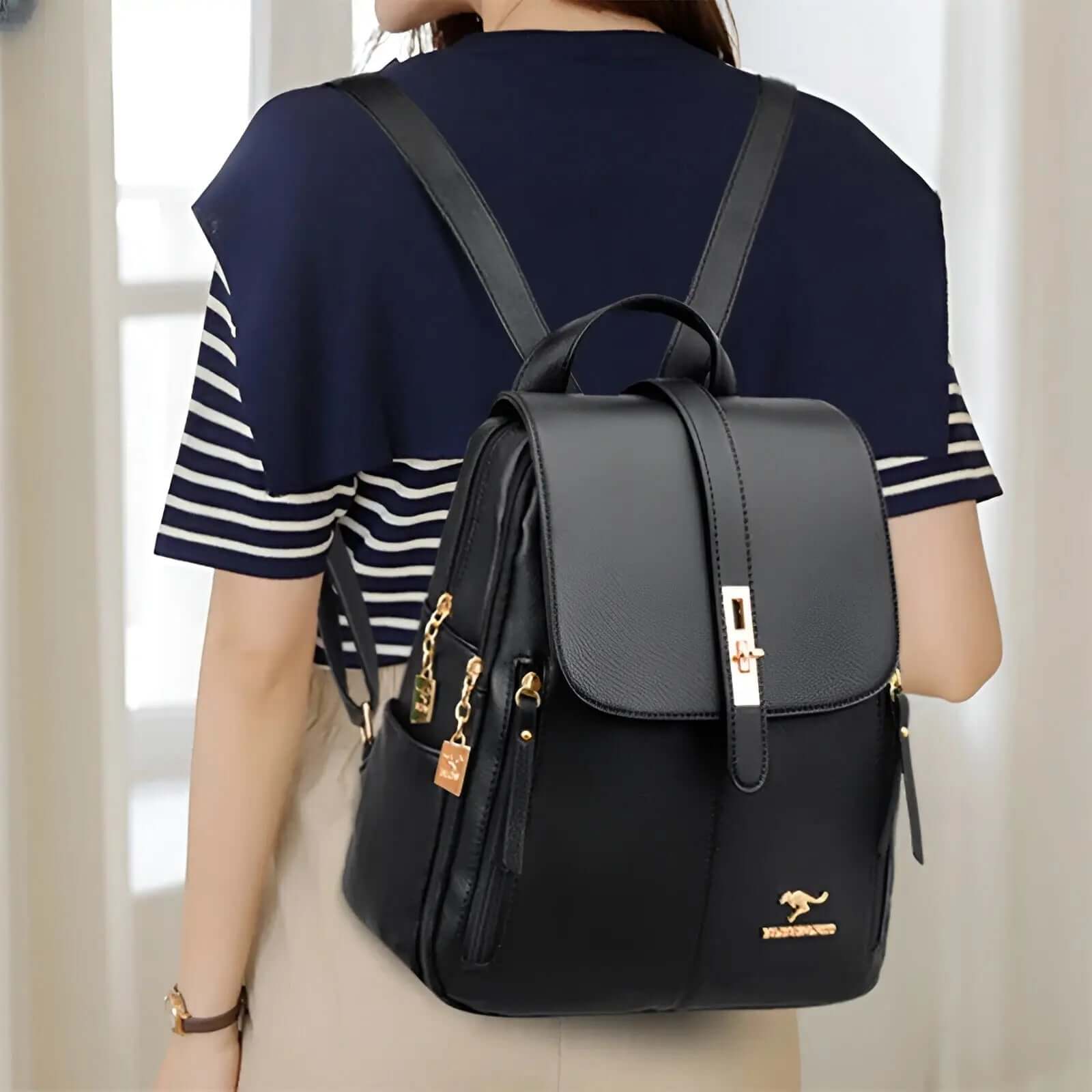 Elegant Leather Backpack for Women