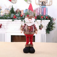 Elegant Santa Claus Doll with Intricately Styled Outfit and Warm Expressive Face