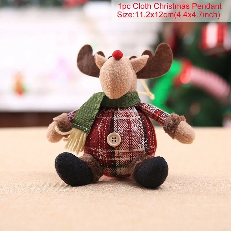 Elegant Santa Claus Doll with Intricately Styled Outfit and Warm Expressive Face