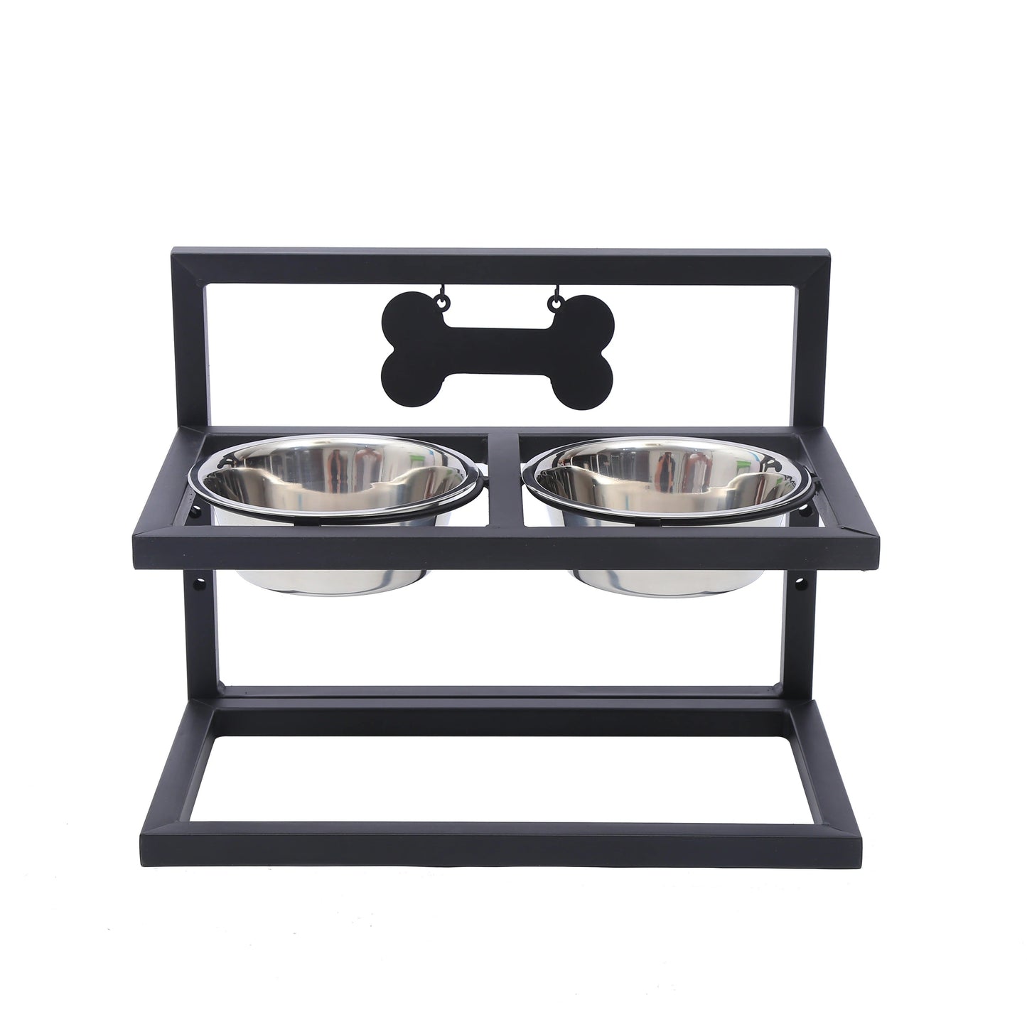 Elevated Dog Bowl with 2 Bowls