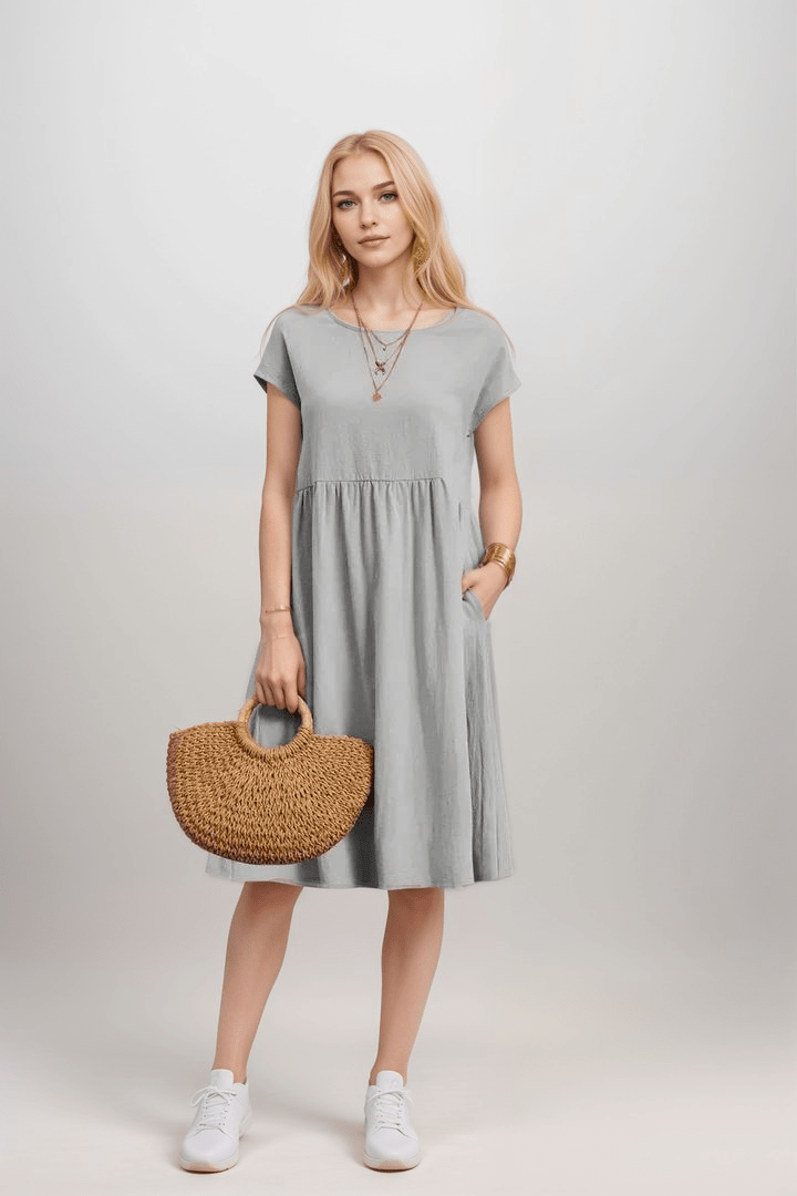 Image of Ellen | Women's Casual A-Line Midi Dress