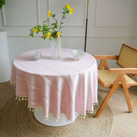 Embroidered Round Tablecloth