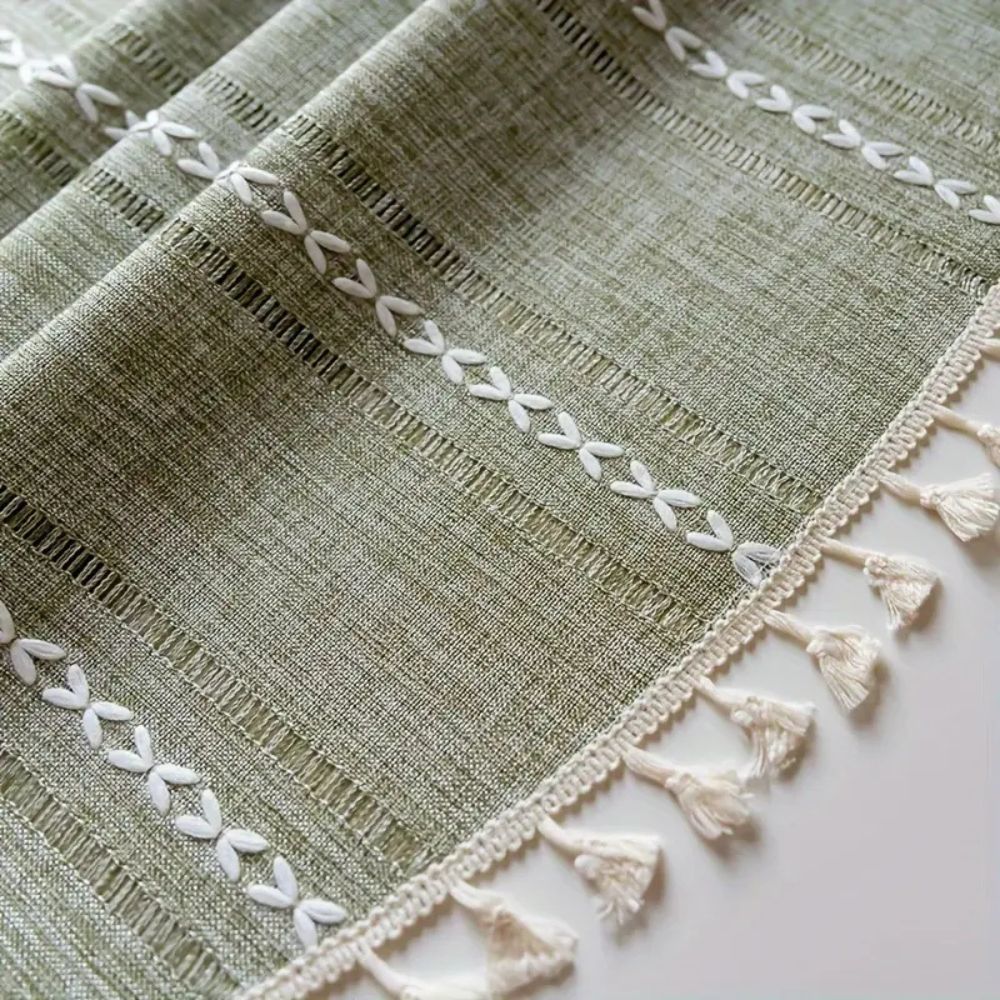 Embroidered Round Tablecloth