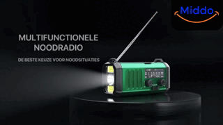 Emergency Radio, Flashlight, Reading Lamp, Compass, SOS & Solar Rechargeable – SolarPower™ Pro