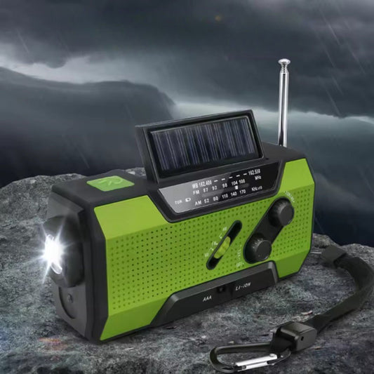 Emergency Solar Hand Crank Weather Radio with 4000mAh Power Bank