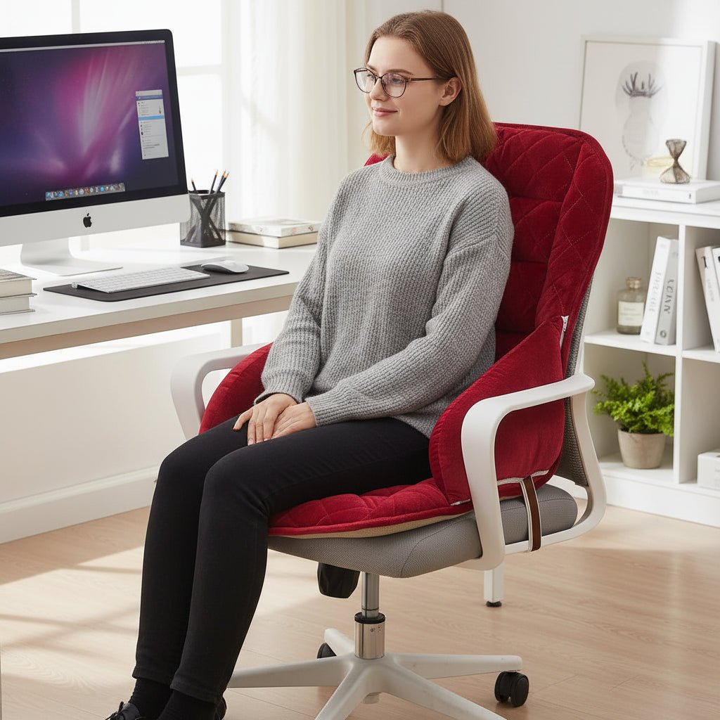 Ergonomic Lumbar Cushion for Upright and Relaxed Sitting