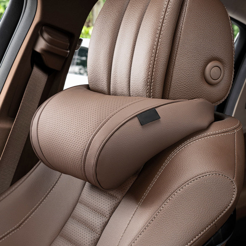 Ergonomic Memory Foam Car Support Set - Lumbar Cushion and Headrest