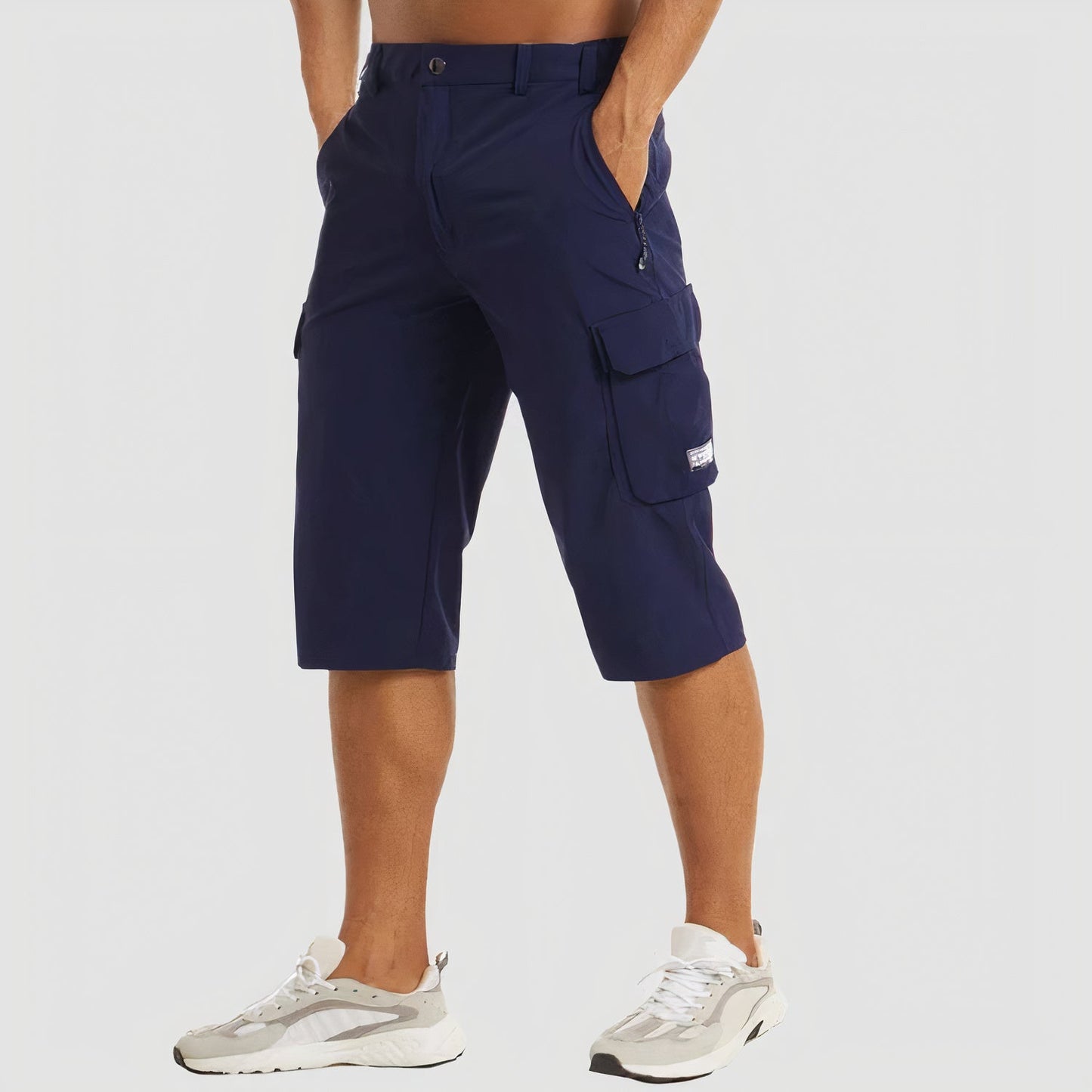 Image of Evan | Men's Cargo Knee Length Shorts