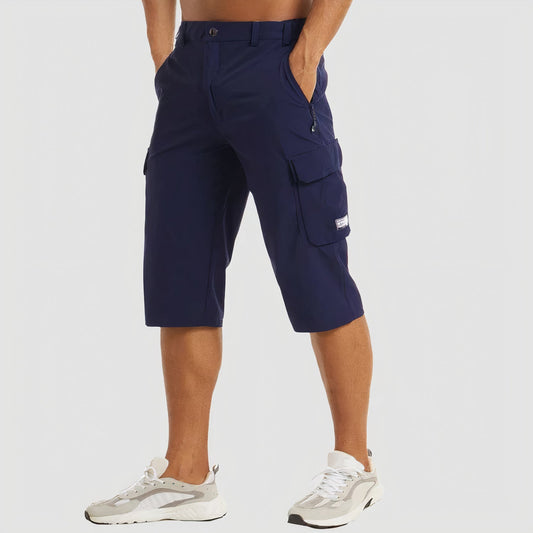 Image of Evan | Men's Cargo Knee Length Shorts