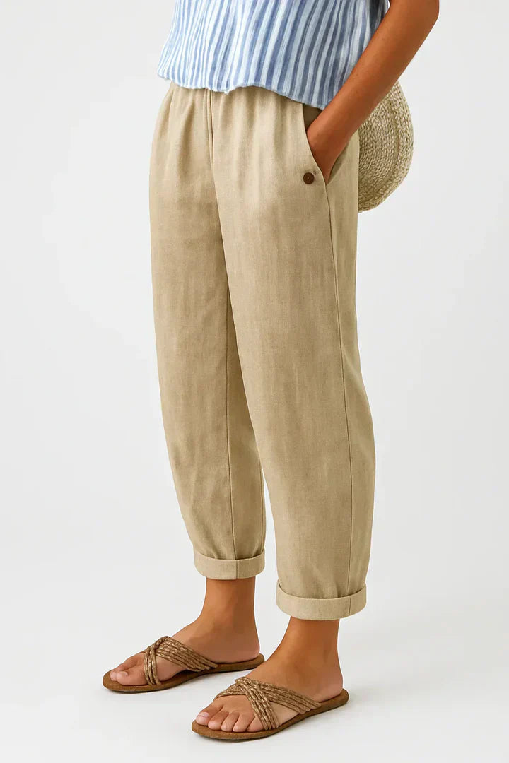 Image of Evelyn | Women's Relaxed Fit Ankle Pants