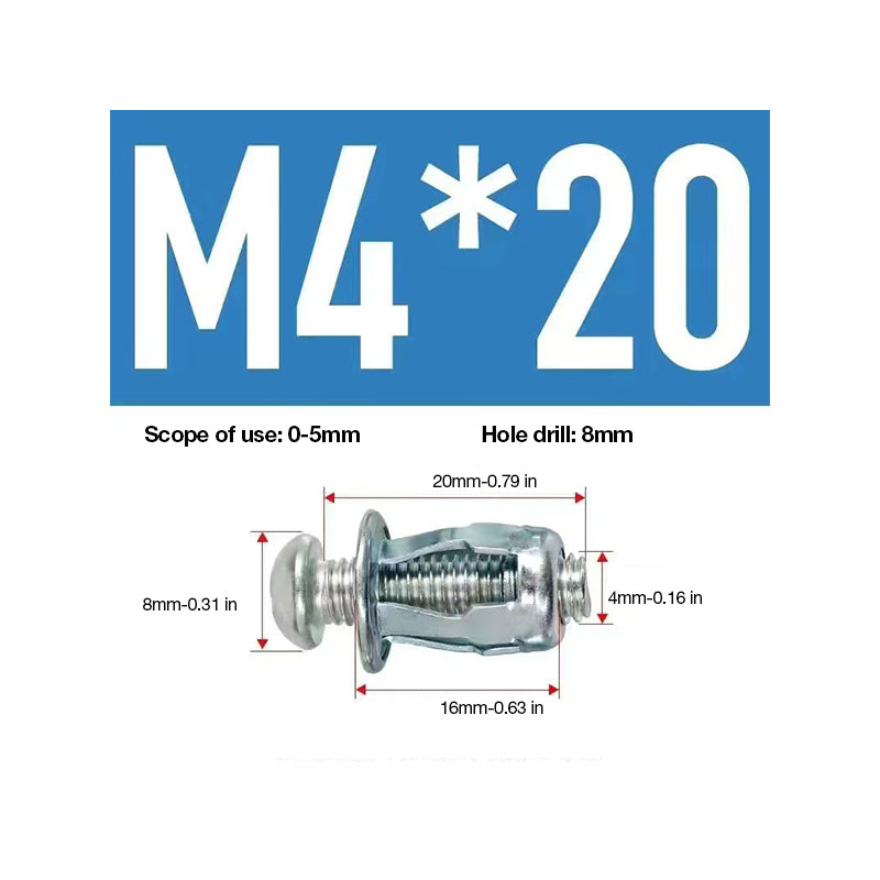 Expansion Screw Petal Nuts for Secure Fastening