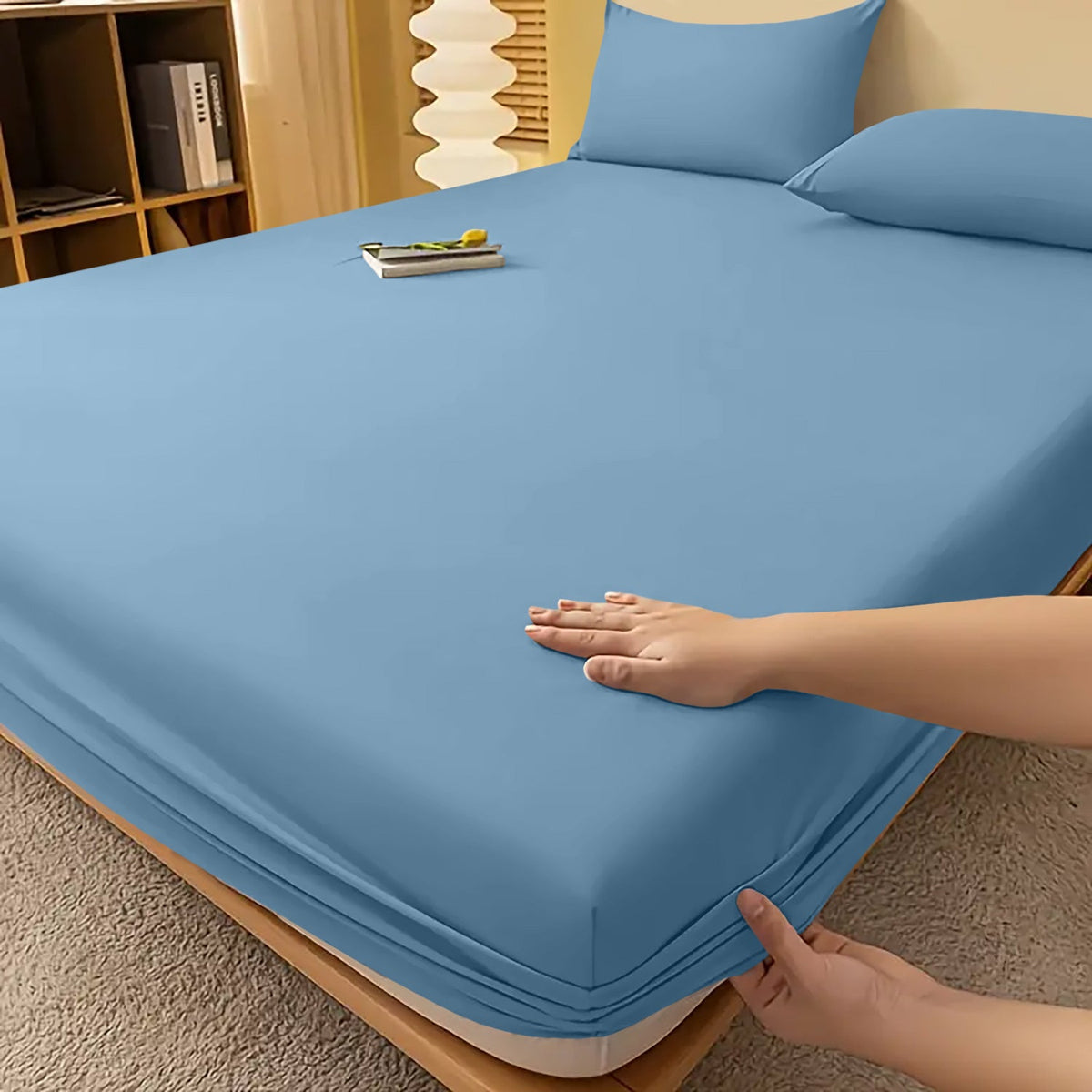 Extra Deep Fitted Bed Sheet – Wrinkle-Resistant All-Season Bedding