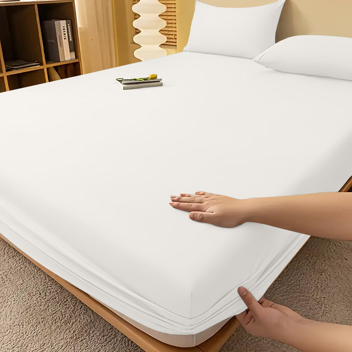 Extra Deep Fitted Bed Sheet – Wrinkle-Resistant All-Season Bedding
