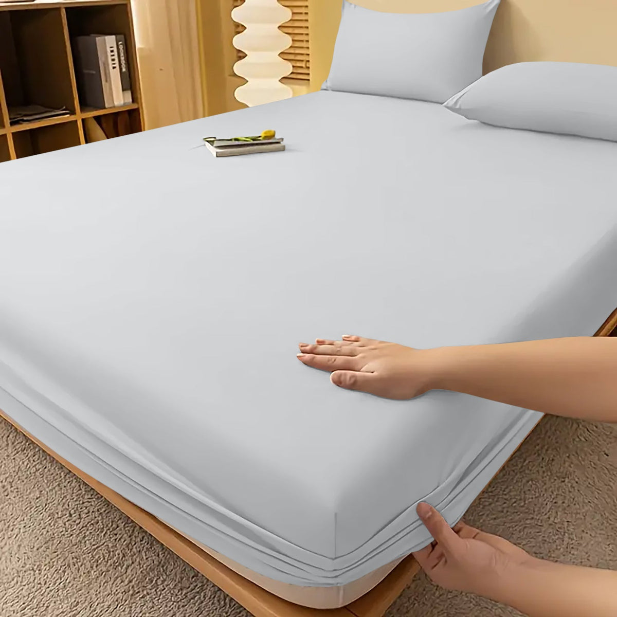 Extra Deep Fitted Bed Sheet – Wrinkle-Resistant All-Season Bedding