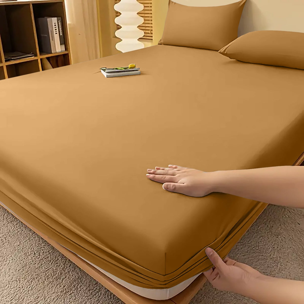 Extra Deep Fitted Bed Sheet – Wrinkle-Resistant All-Season Bedding
