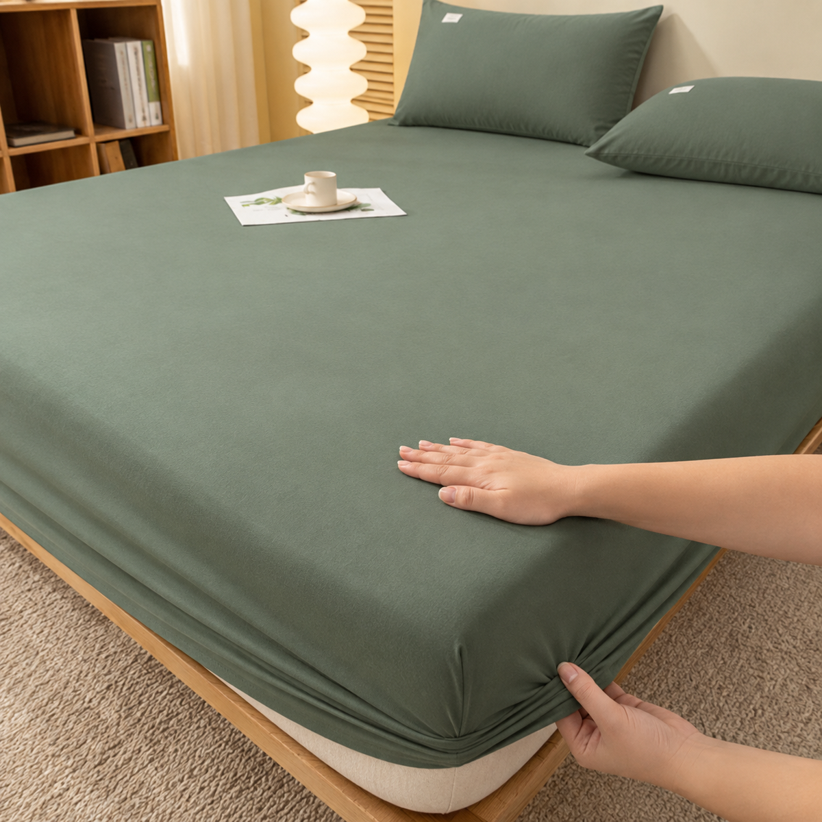 Extra Deep Fitted Bed Sheet – Wrinkle-Resistant All-Season Bedding