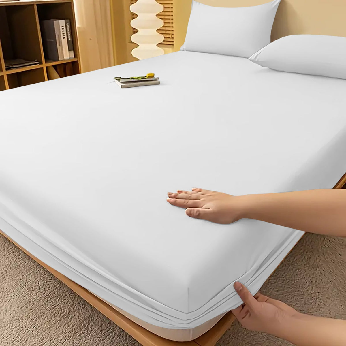 Extra Deep Fitted Bed Sheet – Wrinkle-Resistant All-Season Bedding