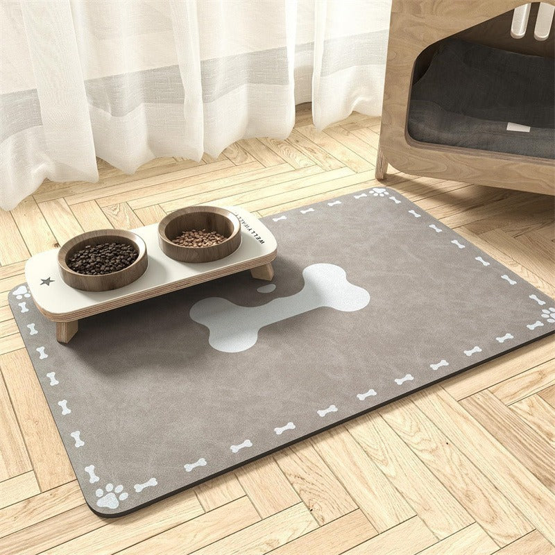 Extra Large Waterproof Silicone Pet Feeding Mat with Non-Slip Backing