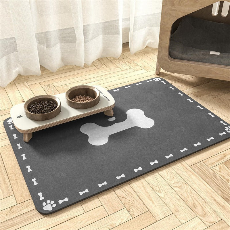 Extra Large Waterproof Silicone Pet Feeding Mat with Non-Slip Backing
