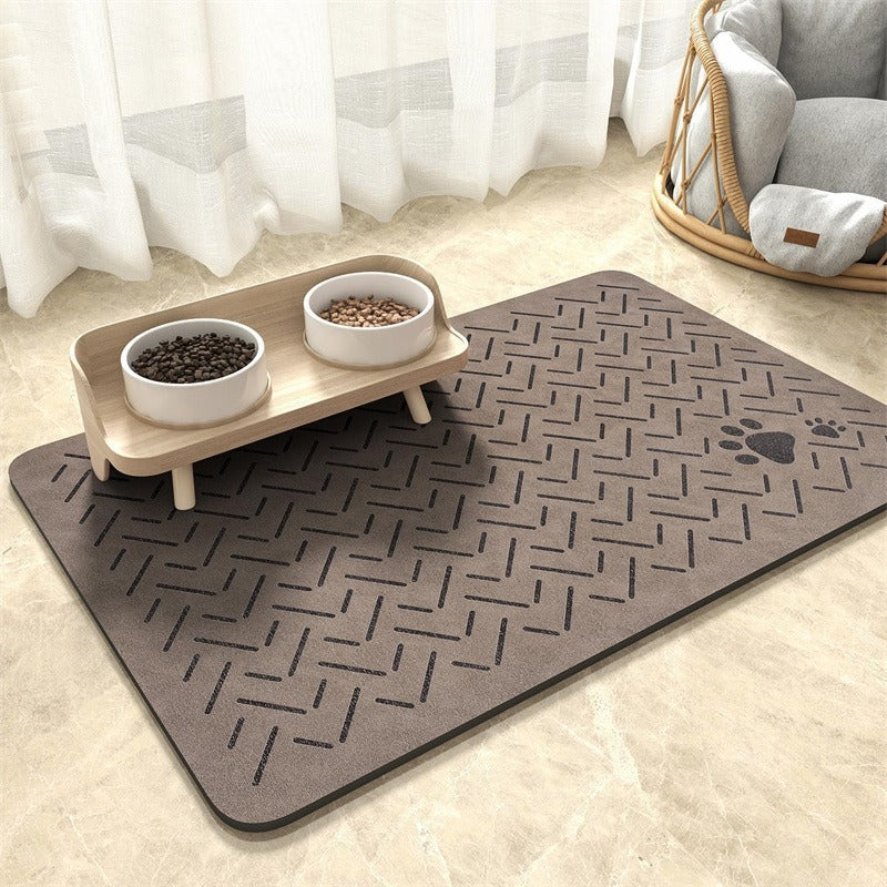 Extra Large Waterproof Silicone Pet Feeding Mat with Non-Slip Backing