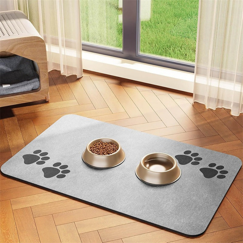 Extra Large Waterproof Silicone Pet Feeding Mat with Non-Slip Backing