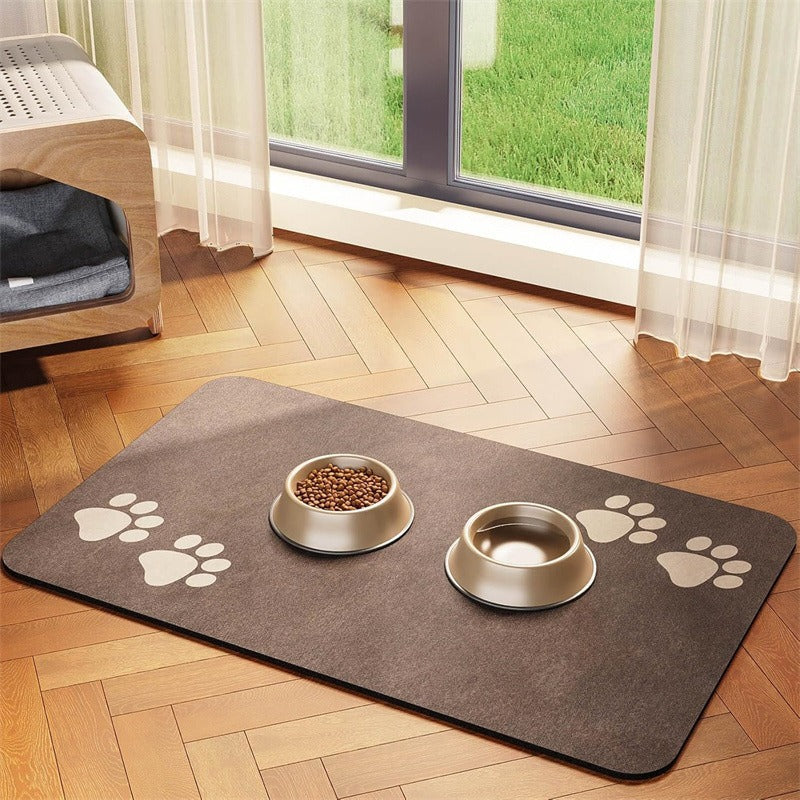 Extra Large Waterproof Silicone Pet Feeding Mat with Non-Slip Backing