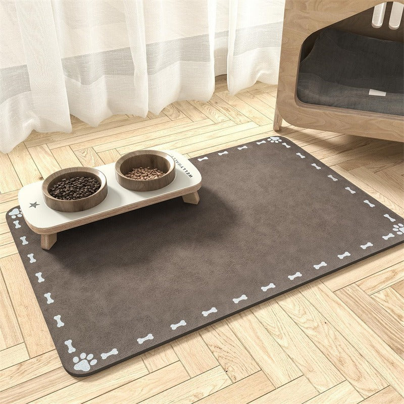 Extra Large Waterproof Silicone Pet Feeding Mat with Non-Slip Backing