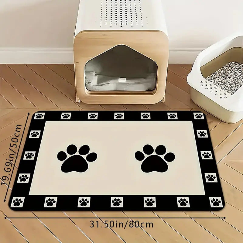 Extra Large Waterproof Silicone Pet Feeding Mat with Non-Slip Backing