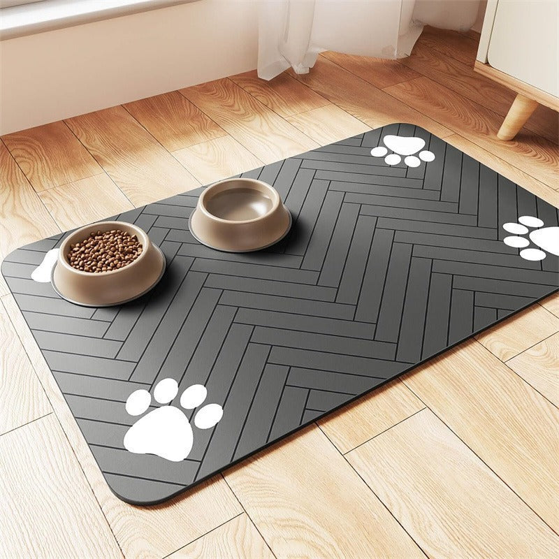 Extra Large Waterproof Silicone Pet Feeding Mat with Non-Slip Backing