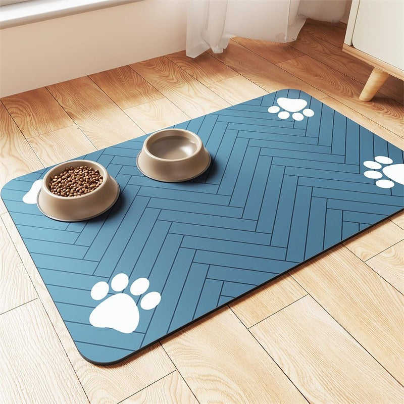 Extra Large Waterproof Silicone Pet Feeding Mat with Non-Slip Backing