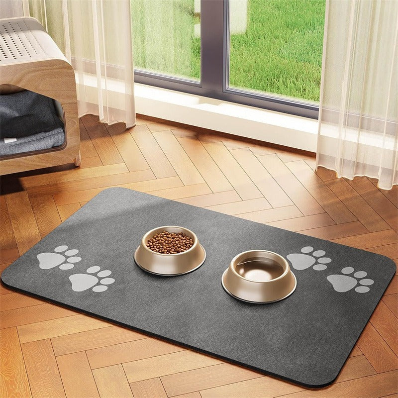 Extra Large Waterproof Silicone Pet Feeding Mat with Non-Slip Backing