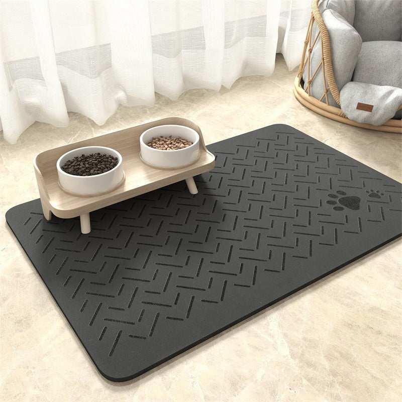 Extra Large Waterproof Silicone Pet Feeding Mat with Non-Slip Backing