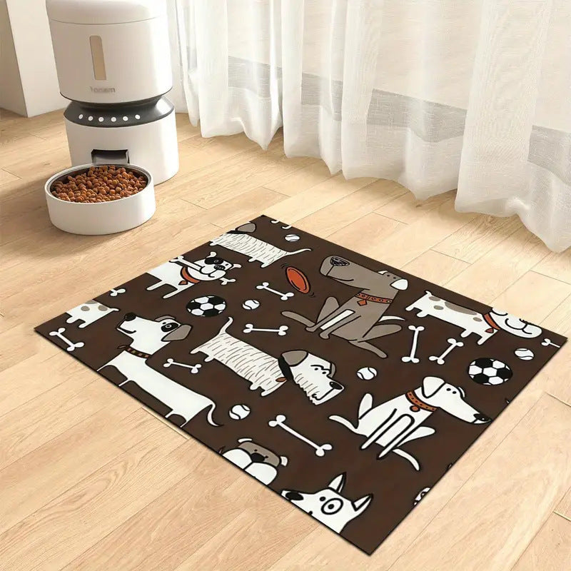 Extra Large Waterproof Silicone Pet Feeding Mat with Non-Slip Backing