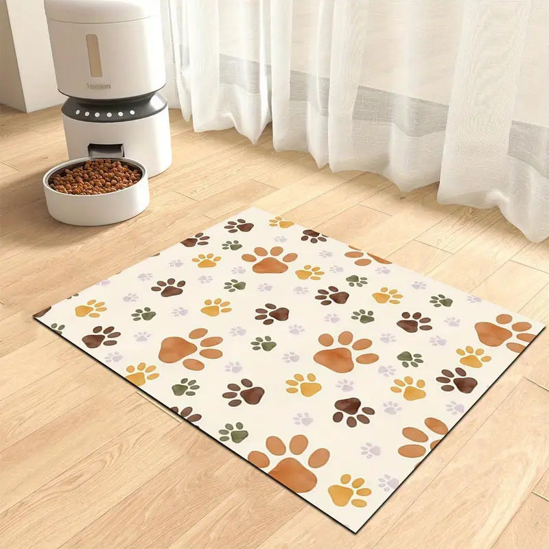Extra Large Waterproof Silicone Pet Feeding Mat with Non-Slip Backing