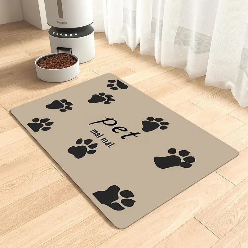 Extra Large Waterproof Silicone Pet Feeding Mat with Non-Slip Backing