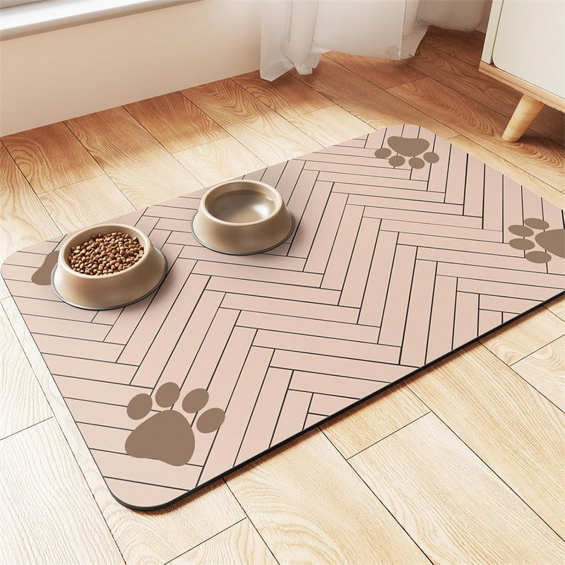Extra Large Waterproof Silicone Pet Feeding Mat with Non-Slip Backing
